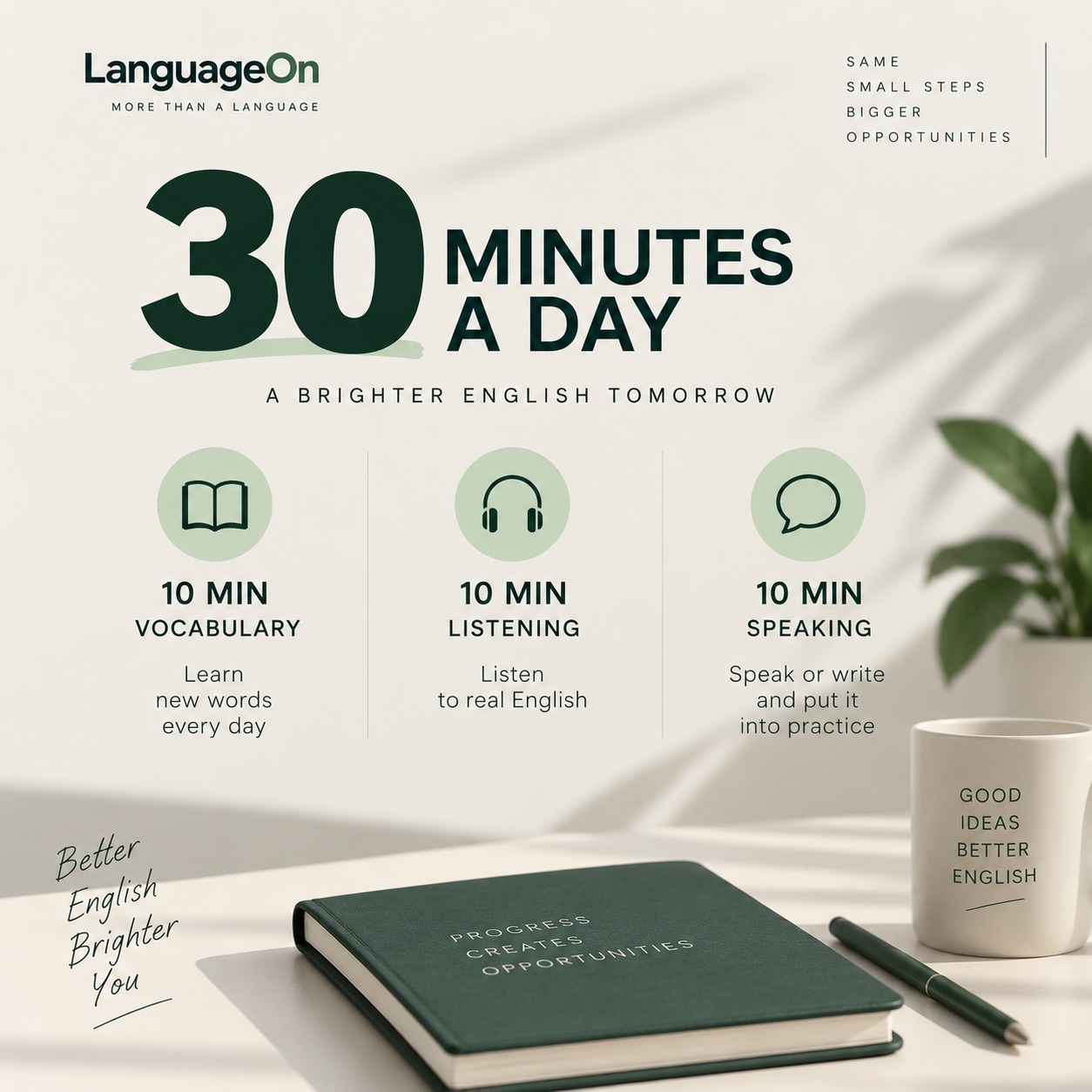План изучения английского за 30 минут в день | LanguageOn